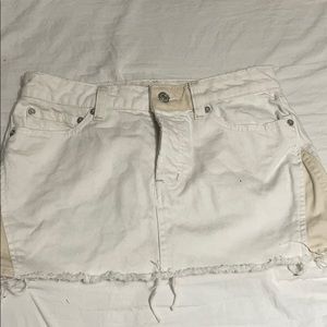 Free people white mini skirt
